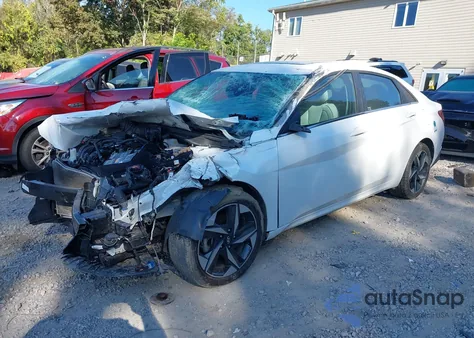 2021 Hyundai Elantra Limited from USA, damaged, VIN 5NPLP4AG8MH008321